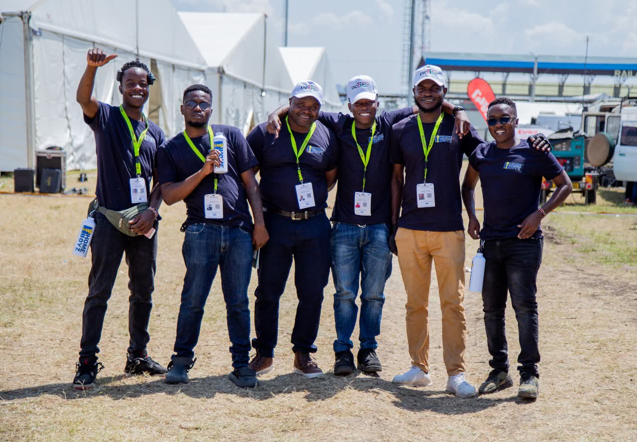 The Homeboyz TV crew on location